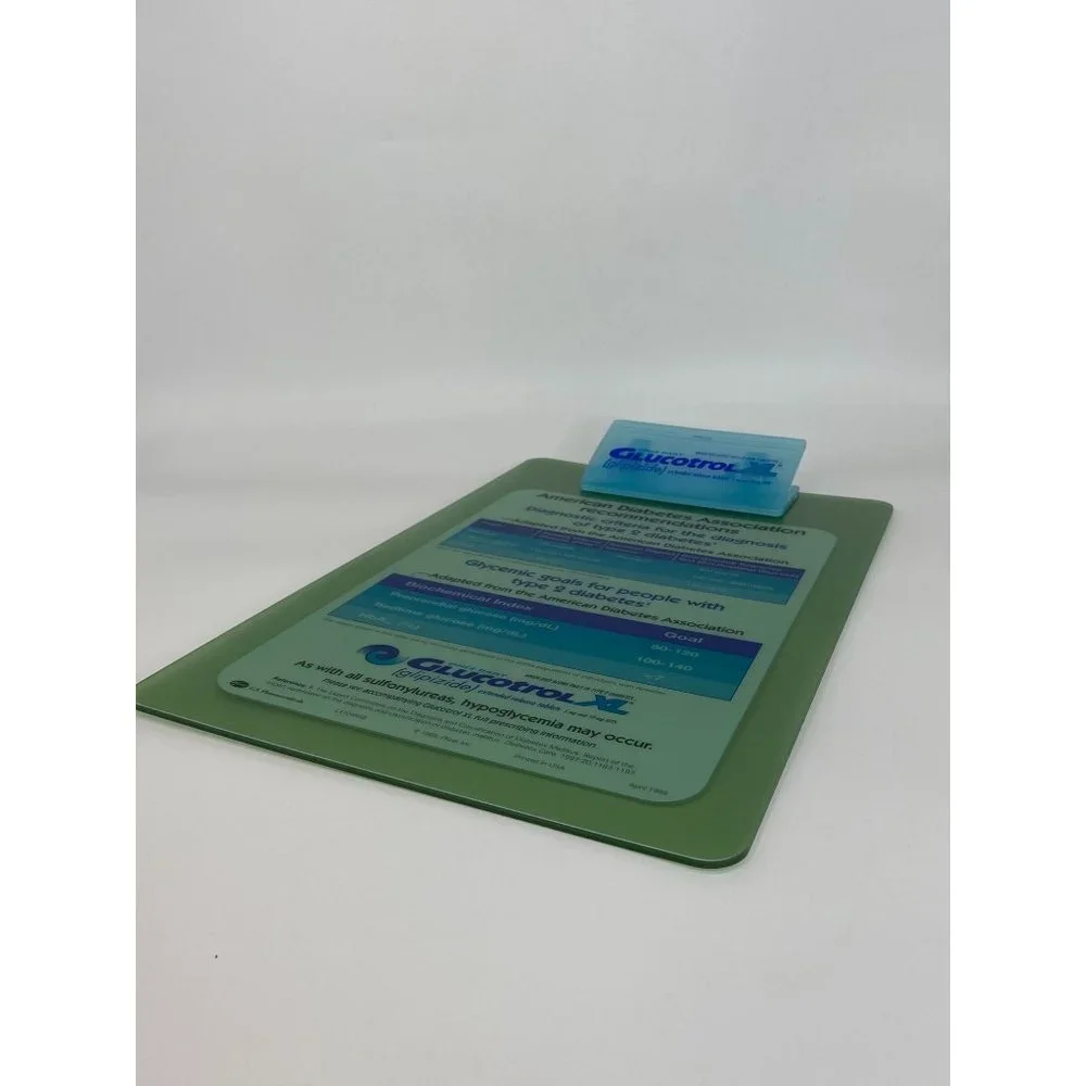Rare Glucotrol XL Drug Rep Pharmaceutical Acrylic Clipboard 14